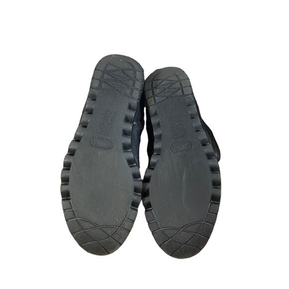 Munro Black Leather Ankle Sie Zipper Walking Wedge Bootie Women Sz 7.5 - Picture 4 of 16